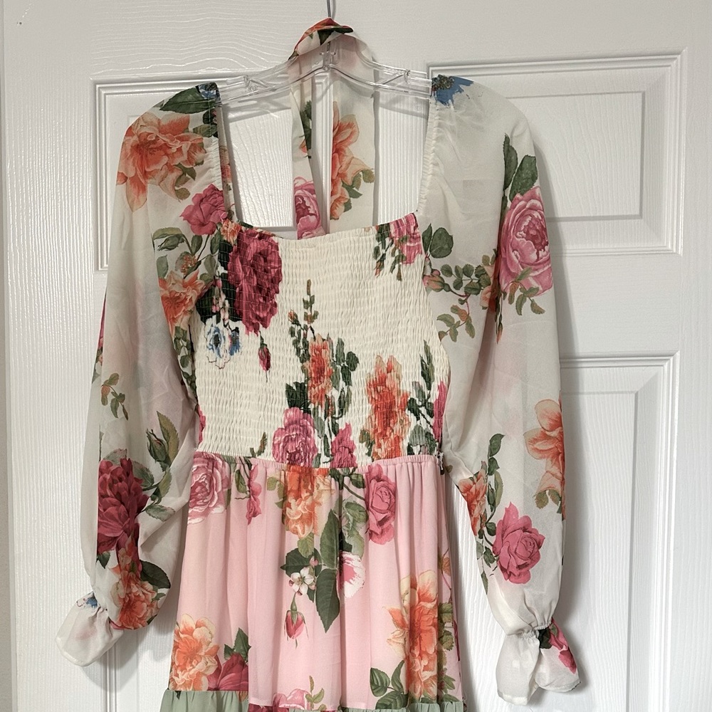 Flying tomato floral midi dress S